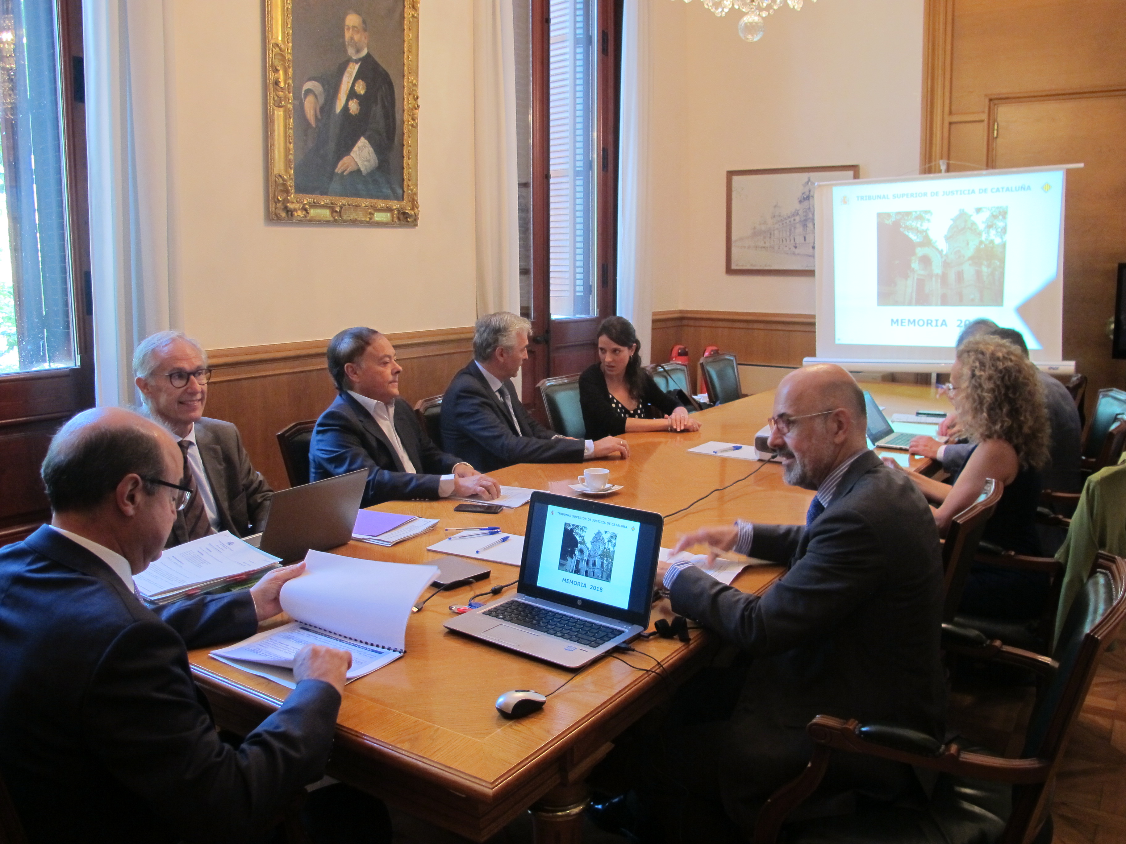 Reunión de la Sala de Gobierno del TSJ de Cataluña
